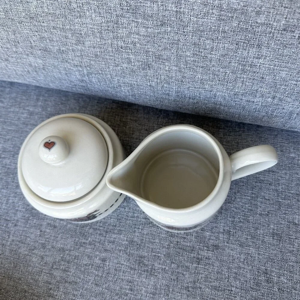 International Tableworks Creamer and Sugar Bowl Susan Winget Windy Hill 1995